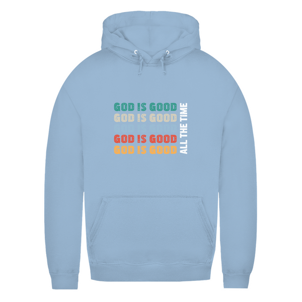 Damen Hoodie god is good retro