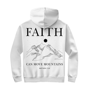 Herren Zipper Hoodie faith minimalistisch matthew 17:20