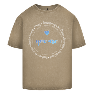 Oversize Washed T-Shirt you are strong amazing