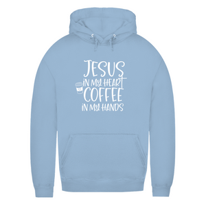 Damen Hoodie jesus in my heart coffee in my hands