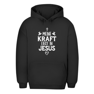 Unisex Oversize Hoodie meine kraft liegt in jesus