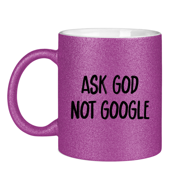 Glitzertasse ask god