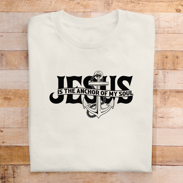 Herren T-Shirt jesus the anchor of my soul