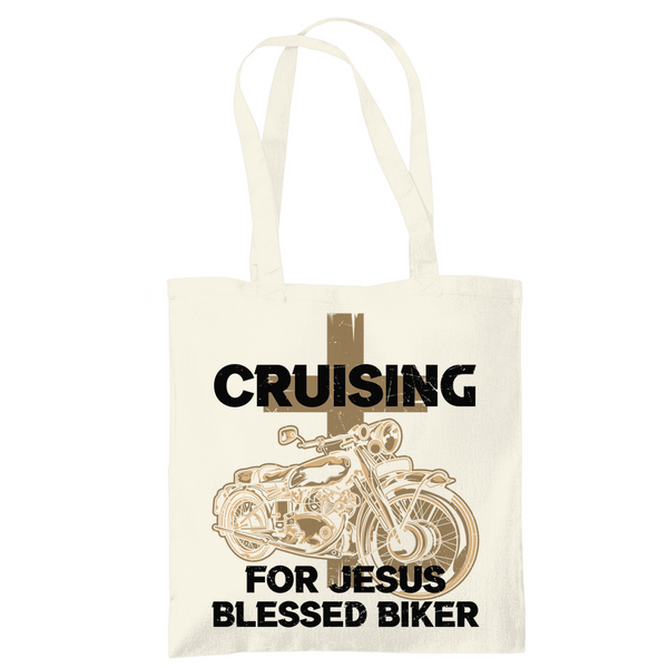 Tragetasche cruising for jesus blessed biker