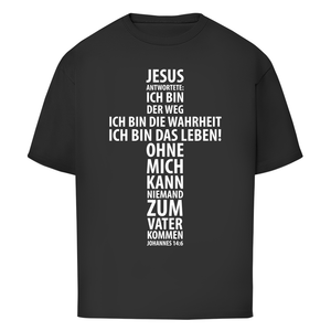 Oversize T-Shirt jesus: ich bin das leben johannes 14:6