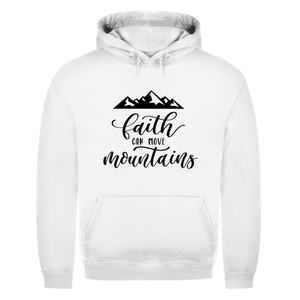 Herren Hoodie faith can move mountains