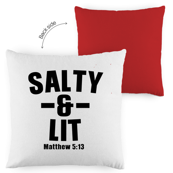 Kopfkissen zweifarbig salty and lit matthew 5:13