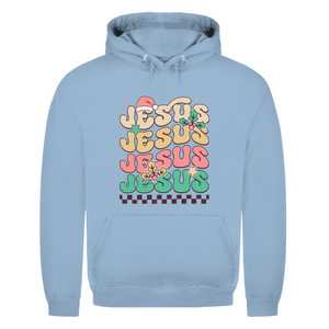 Herren Hoodie jesus weihnachtsmotiv