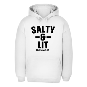 Unisex Oversize Hoodie salty and lit matthew 5:13