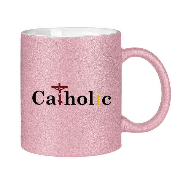 Glitzertasse catholic