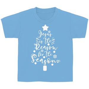 Kinder T-Shirt jesus is the reason tannenbaum