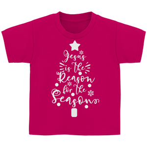 Kinder T-Shirt jesus is the reason tannenbaum