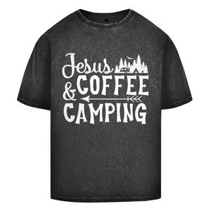 Oversize Washed T-Shirt jesus coffee camping
