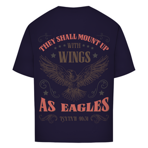 Oversize T-Shirt mount up with wings isaiah 40:31