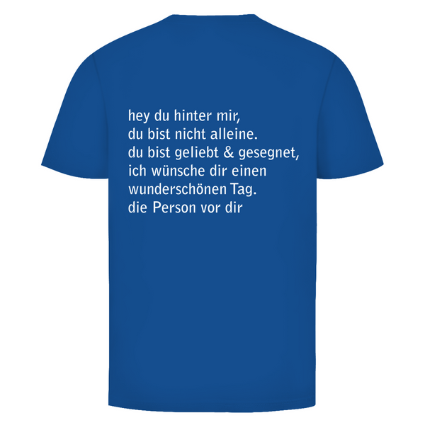 Herren T-Shirt hey du hinter mir