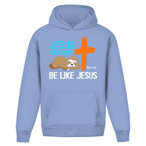 Oversize Hoodie Ohne Kordel jesus took naps mark 4:38 faultier