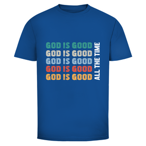 Herren T-Shirt god is good retro