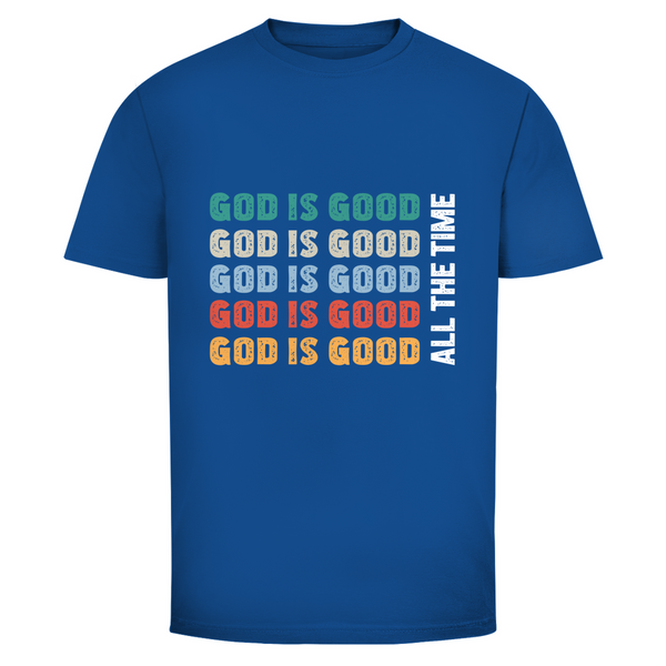 Herren T-Shirt god is good retro