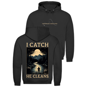 Herren Hoodie i catch he cleans mark 1:17