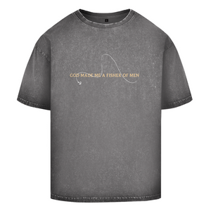 Oversize Washed T-Shirt i catch he cleans mark 1:17