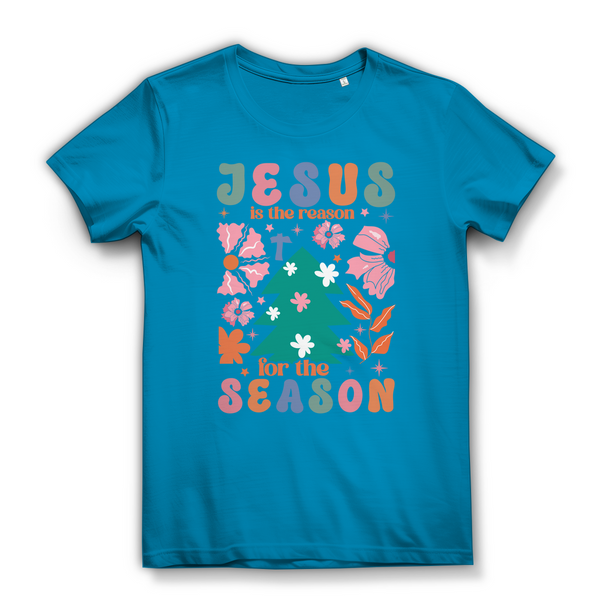 Damen Bio T-Shirt jesus is reason for the season