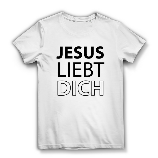 Damen Bio T-Shirt jesus liebt dich