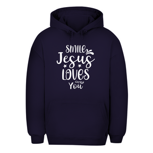Unisex Oversize Hoodie smile jesus loves you