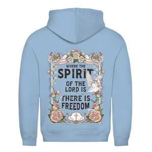 Herren Hoodie where the spirit of the lord