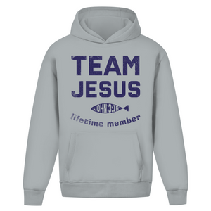 Oversize Hoodie Ohne Kordel team jesus john 3:16