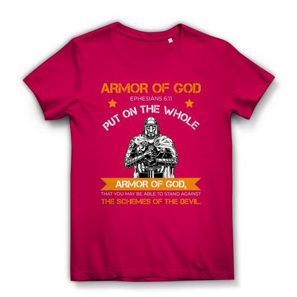 Damen Bio T-Shirt armor of god ephesians 6:11