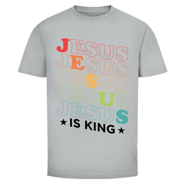 Herren T-Shirt jesus is king retro