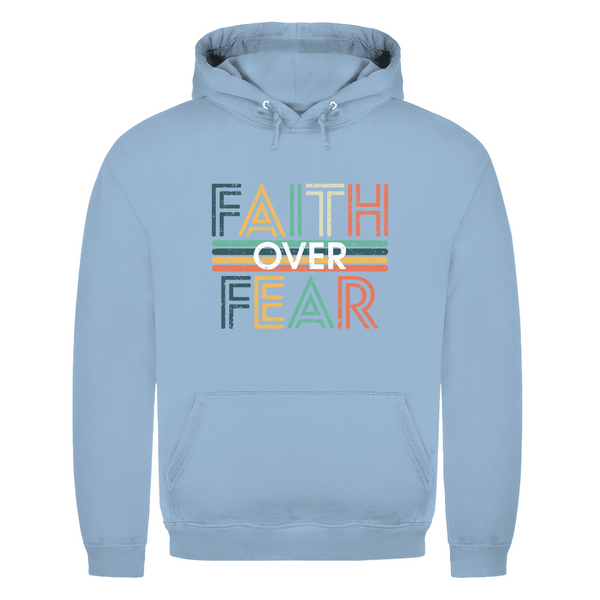 Herren Hoodie faith over fear