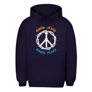Unisex Oversize Hoodie know jesus know peace
