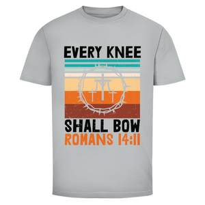 Herren T-Shirt every knee shall bow romans 14:11