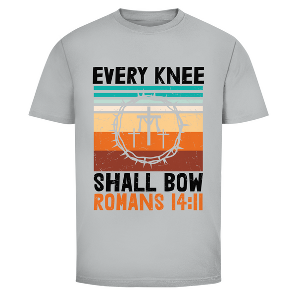 Herren T-Shirt every knee shall bow romans 14:11