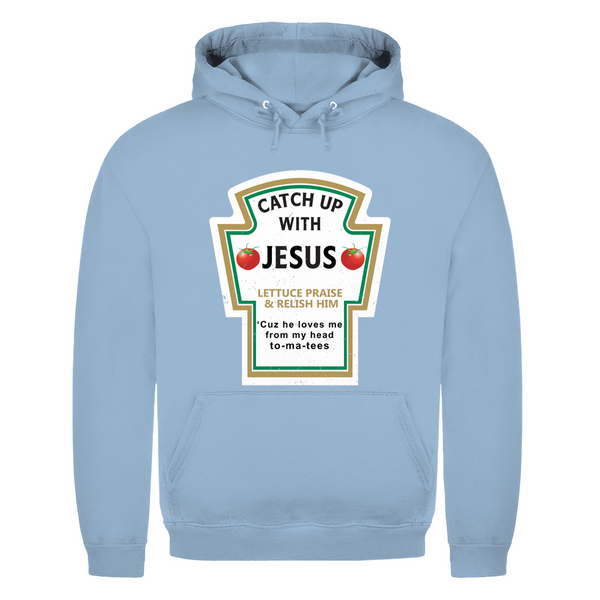 Herren Hoodie catch up with jesus