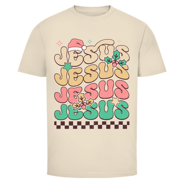 Herren T-Shirt jesus weihnachtsmotiv