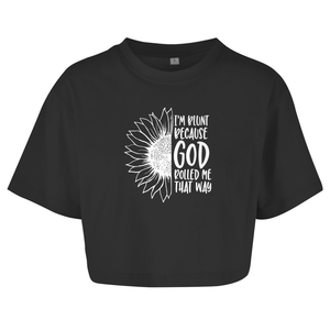 Damen Oversize Crop Top god rolled my that way