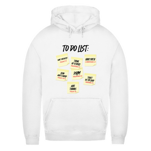 Damen Hoodie to do list