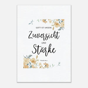 gott ist unsere zuversicht psalm 46.2 Leinwandbild