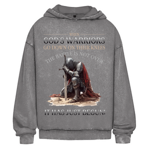 Oversize Washed Hoodie gods warriors