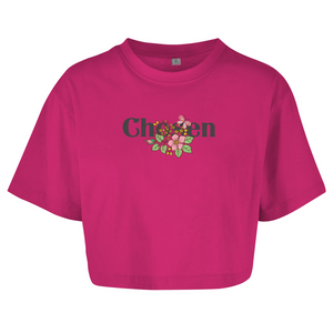 Damen Oversize Crop Top chosen