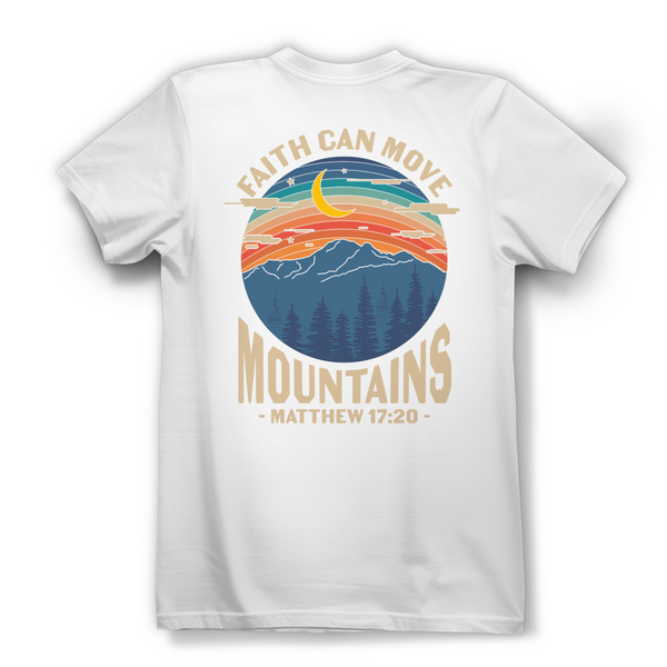 Damen Bio T-Shirt faith can move mountains matthew 17:20