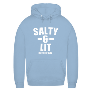 Damen Hoodie salty and lit matthew 5:13