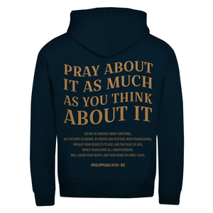 Zipper Hoodie pray about it philippians 4:6-7