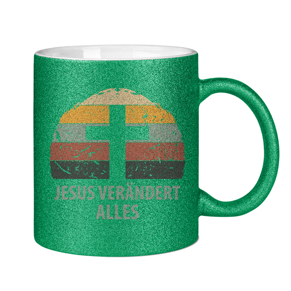 Glitzertasse jesus verändert alles