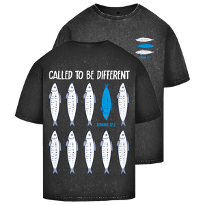 Oversize Washed T-Shirt called to be different romans 12:2