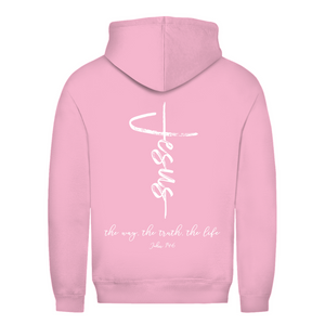 Damen Hoodie the way the truth the life john 14:6