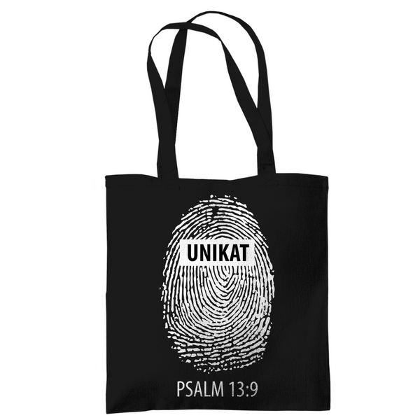 Tragetasche unikat fingerabdruck psalm 13:9