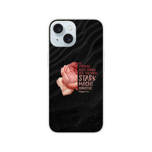 der mich stark macht blume iPhone-Hülle